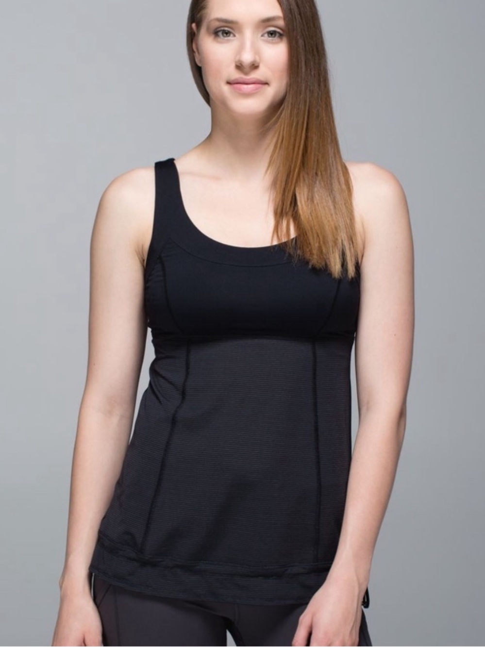 EUC Black Women's Tank Top with Built-In Shelf Bra Size 8
